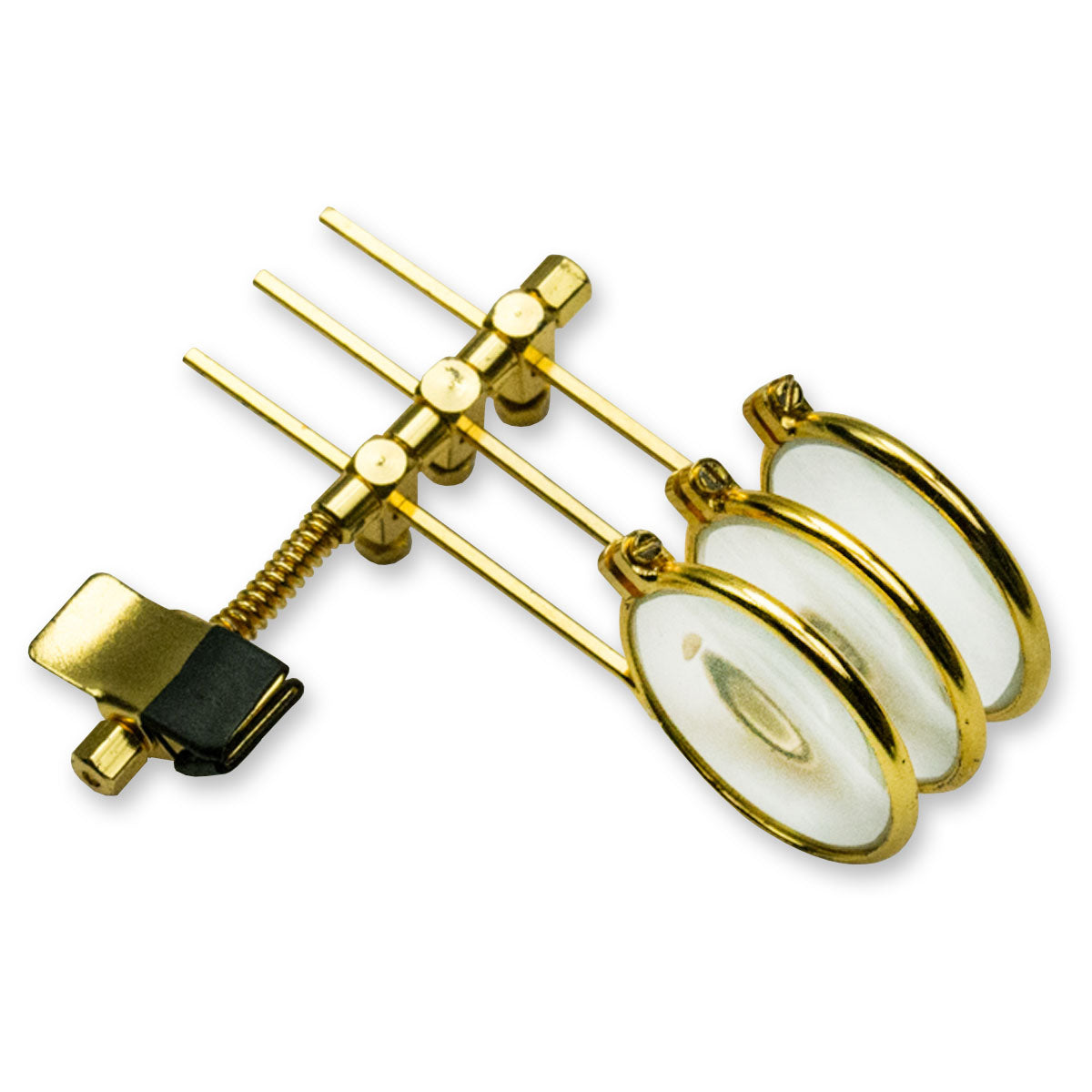 Eye Loupe Spectacles Glasses Clip On Triple Lens 3.3x Magnifier Eyeglass jewelry