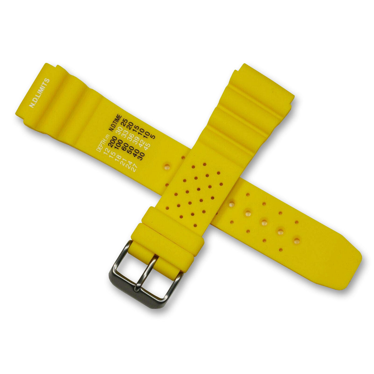 Silicone Rubber Divers Strap Waterproof Scuba Diving Watch For Citizen 18mm-24mm