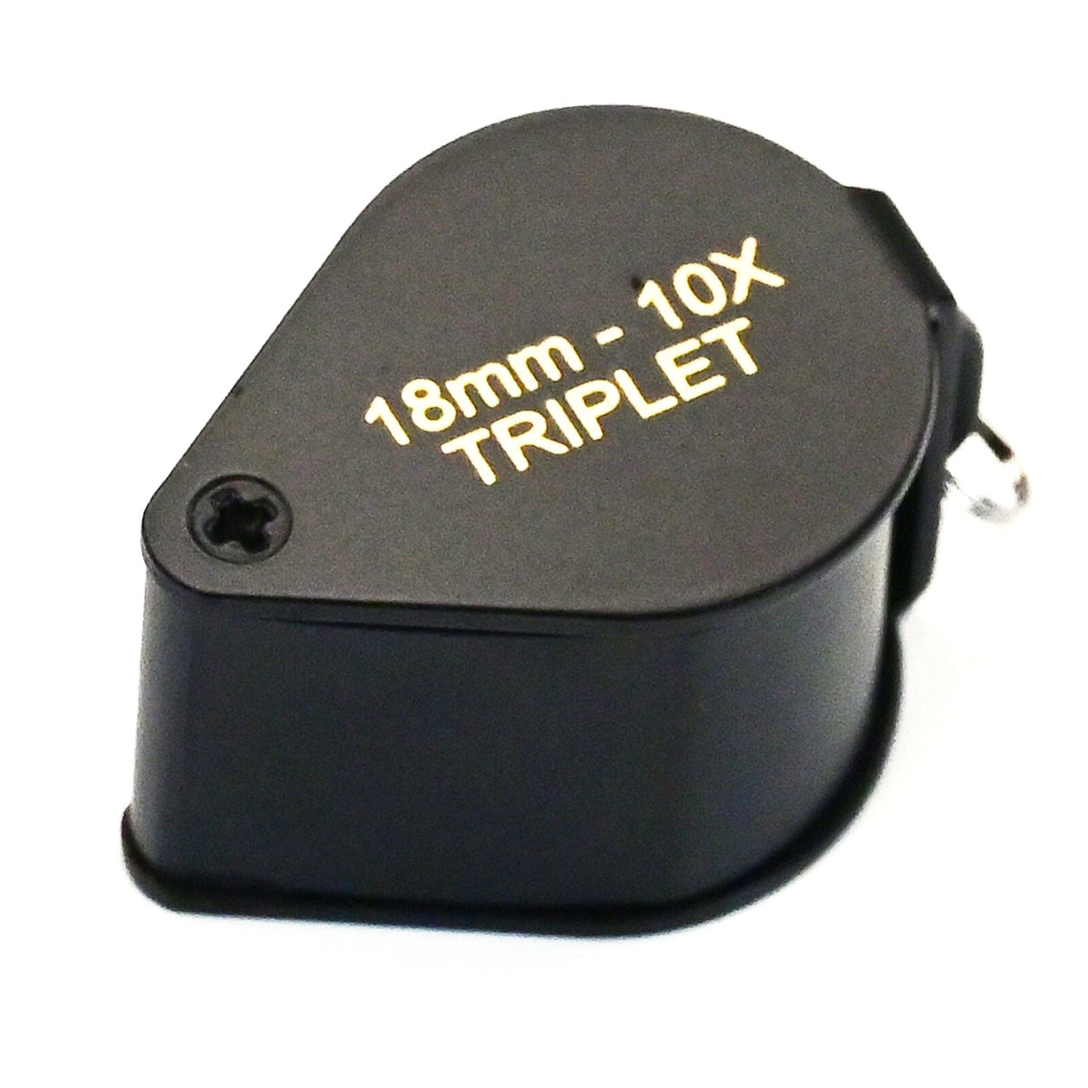 Triplet Loupe 10X Magnifier Folding Magnifying Glass Eyeglass Keyring 3-LENSES