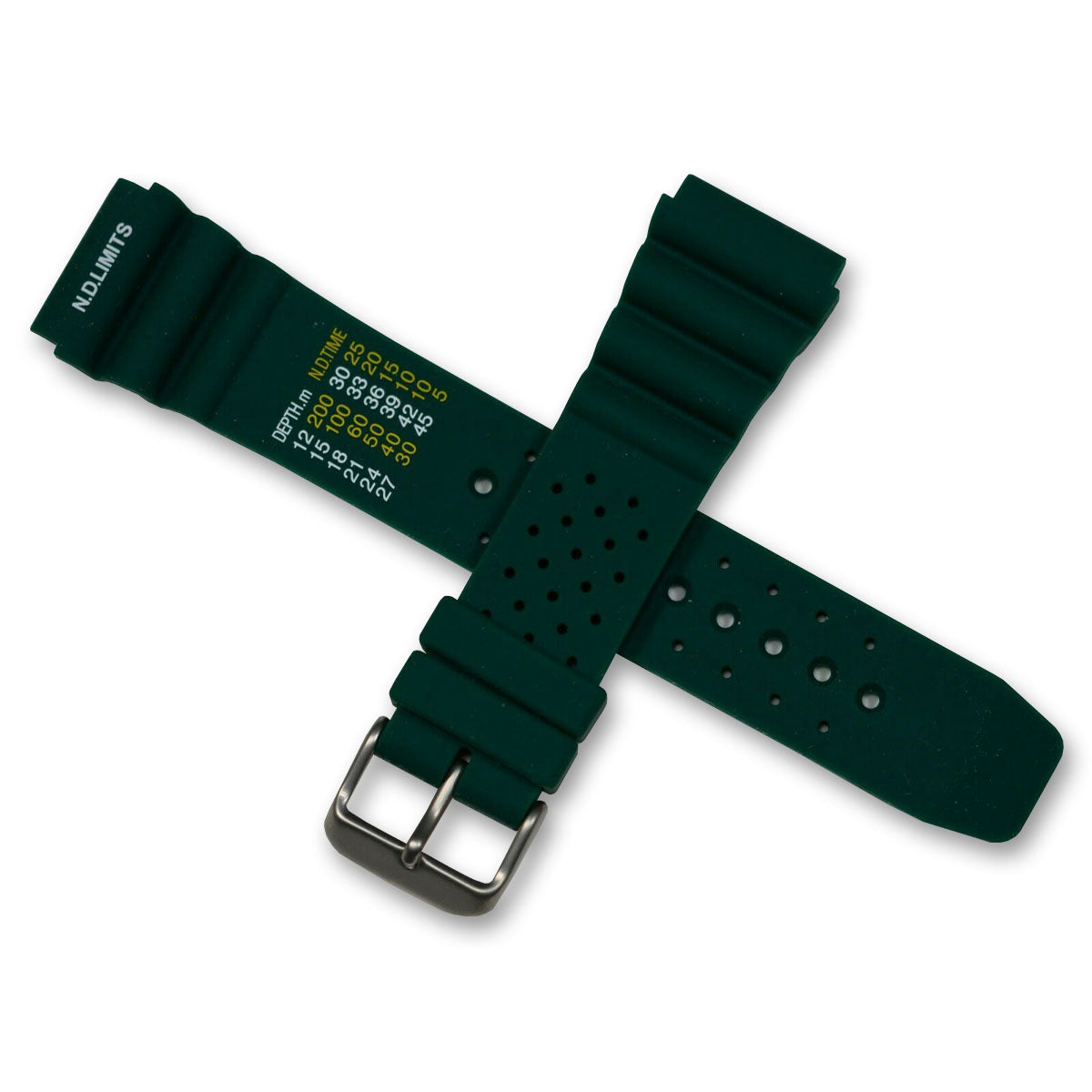 ND limits Divers Scuba Diving Watch Strap Rubber Dive Decompression For Citizen