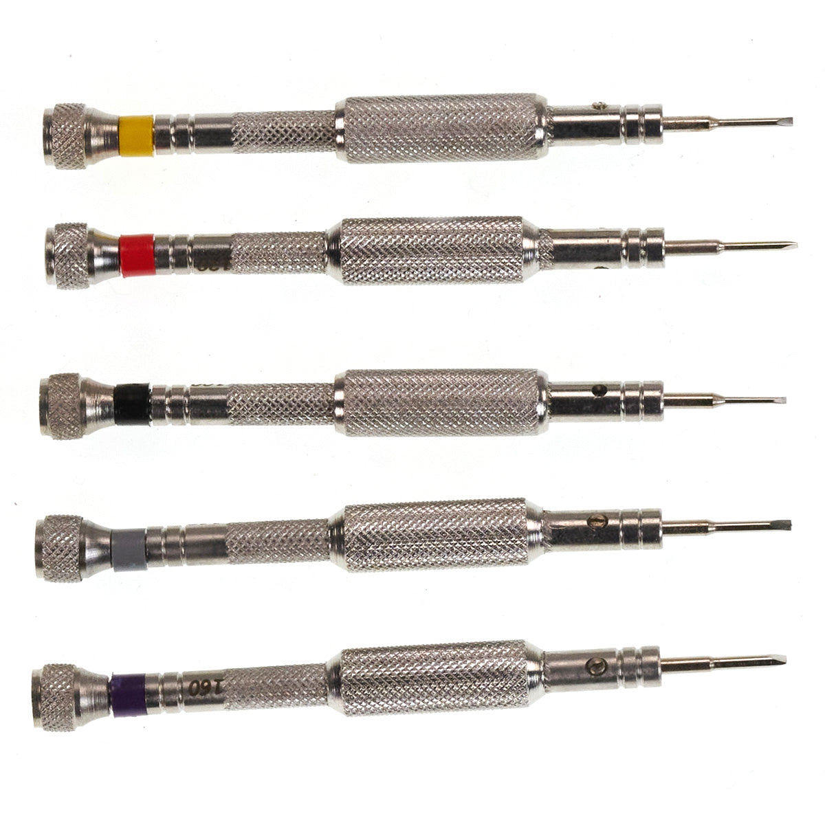 Drum Barrel Premium Hardened Watchmakers Screwdrivers Set Watch Repair Tools x5