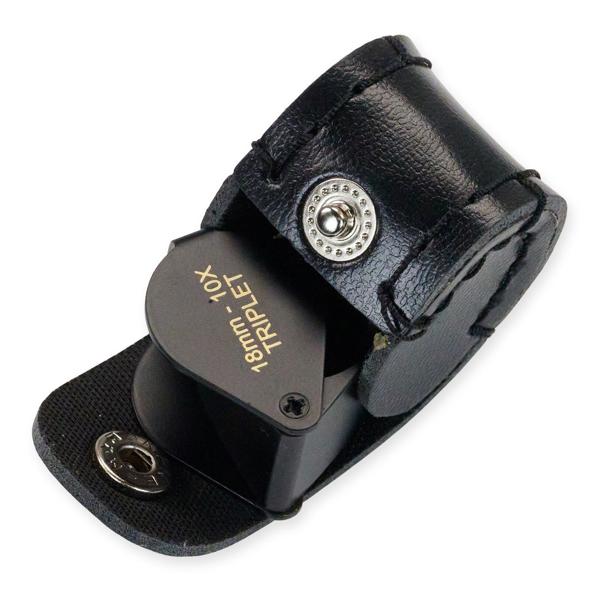 Triplet Loupe 10X Magnifier Folding Magnifying Glass Eyeglass Keyring 3-LENSES