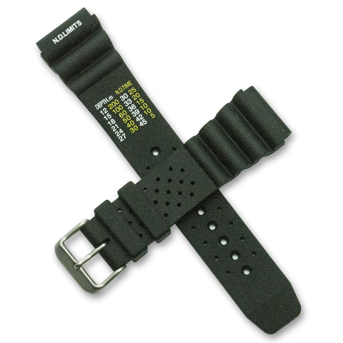 ND limits Divers Scuba Diving Watch Strap Rubber Dive Decompression For Citizen