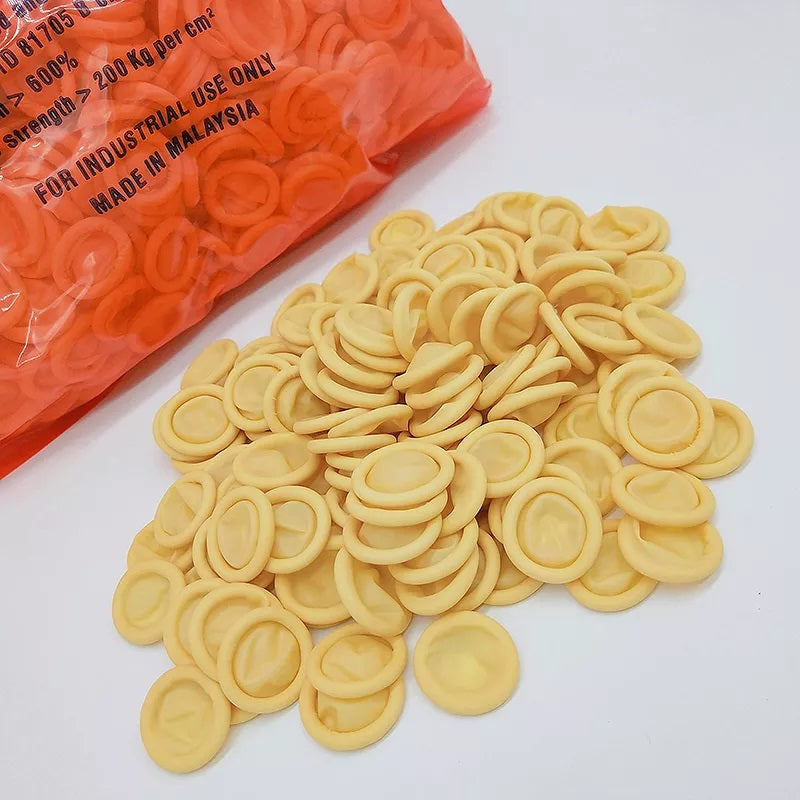 900x Disposable Latex Finger Cots Anti Static Rubber Fingertips Protective Caps