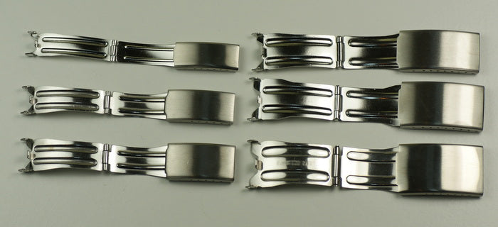 Stainless steel watch BUCKLE CLASP 3 fold adjustable 10-20mm bracelet repair