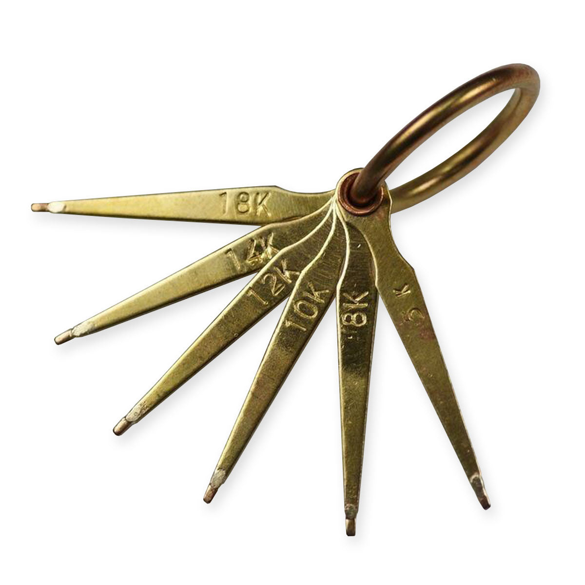 Gold testing needle scrap pawn kit identitfy acid test 8k 10k 12k 14k 18k silver