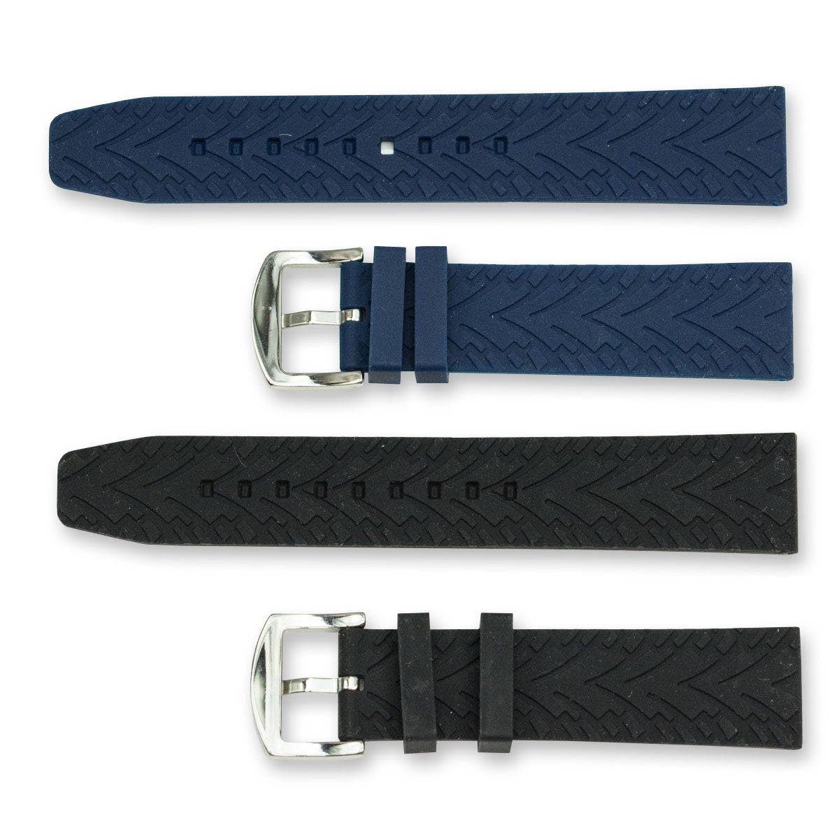 XL Extra large mens watch strap soft rubber 20mm 22mm ends divers sports XXL NEW