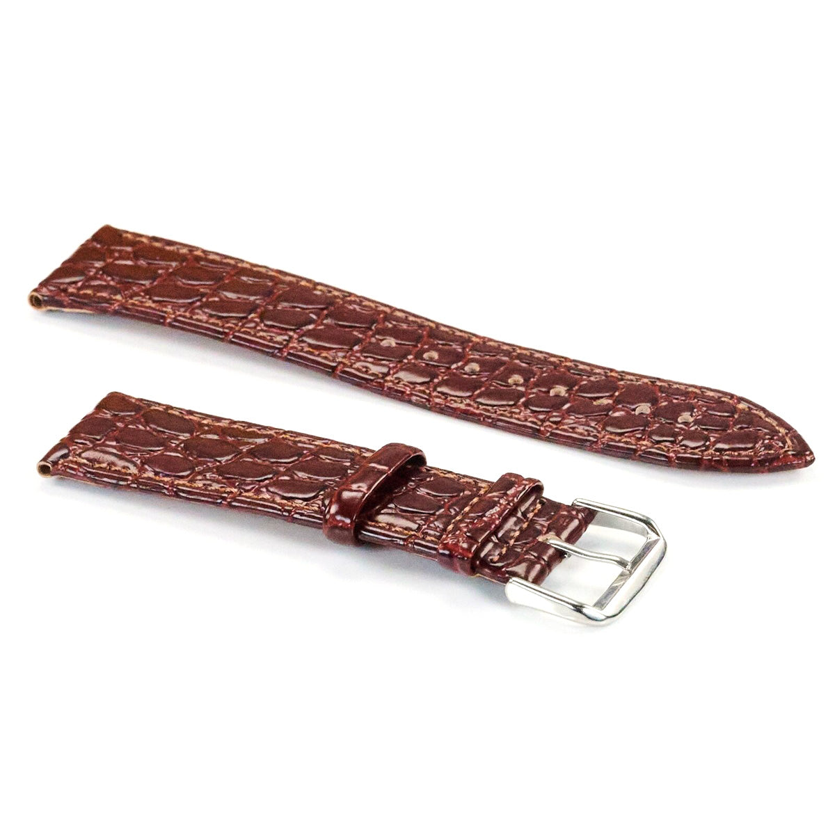 Mens Brown Genuine Calf Leather Watch Strap Band 18mm 20mm 22mm Replacement New