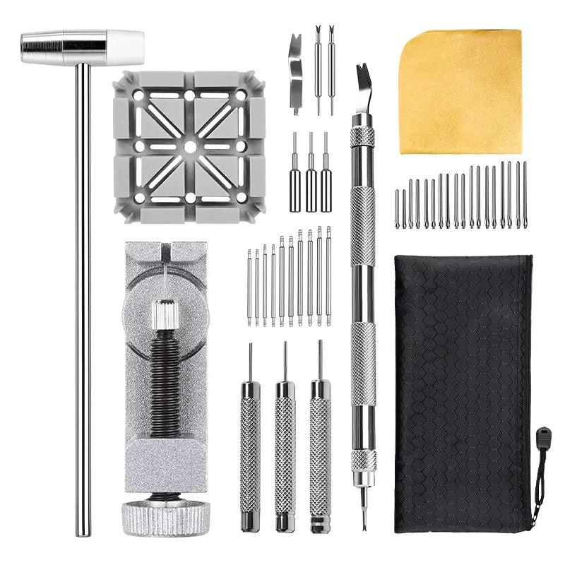 Watch Bracelet Strap Link Pin Removal Fitting Band Strap Changing Tool Set Kit