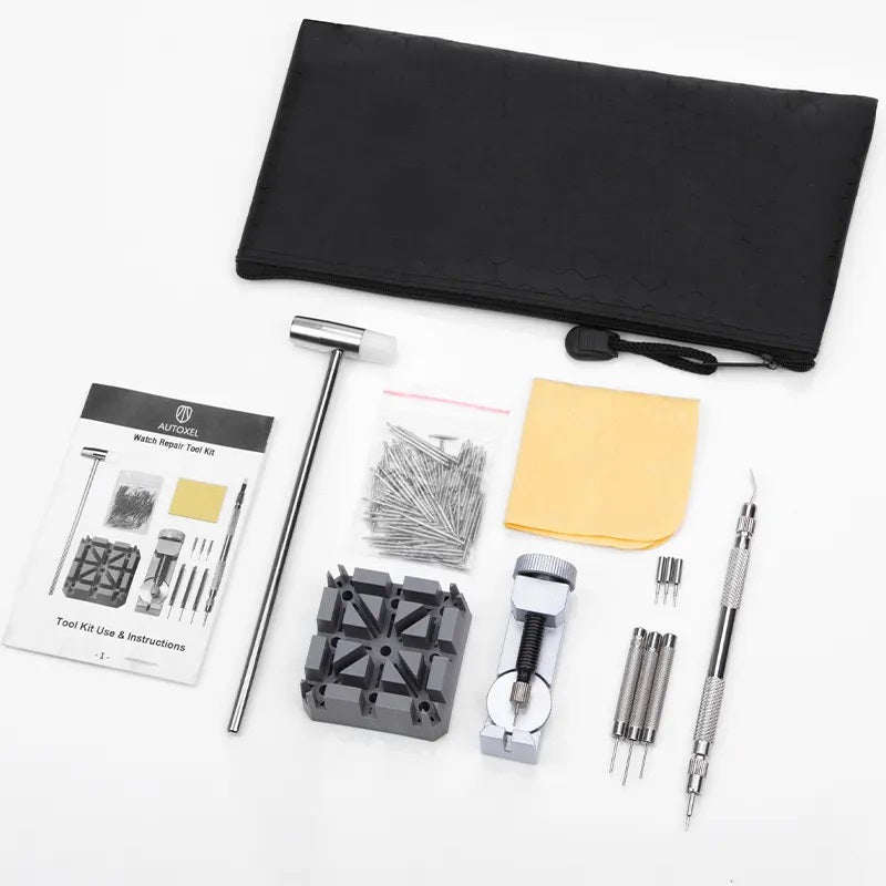 Watch Bracelet Strap Link Pin Removal Fitting Band Strap Changing Tool Set Kit