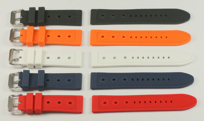 Quality rubber rally grand prix racing strap heavy duty mens sports watch straps