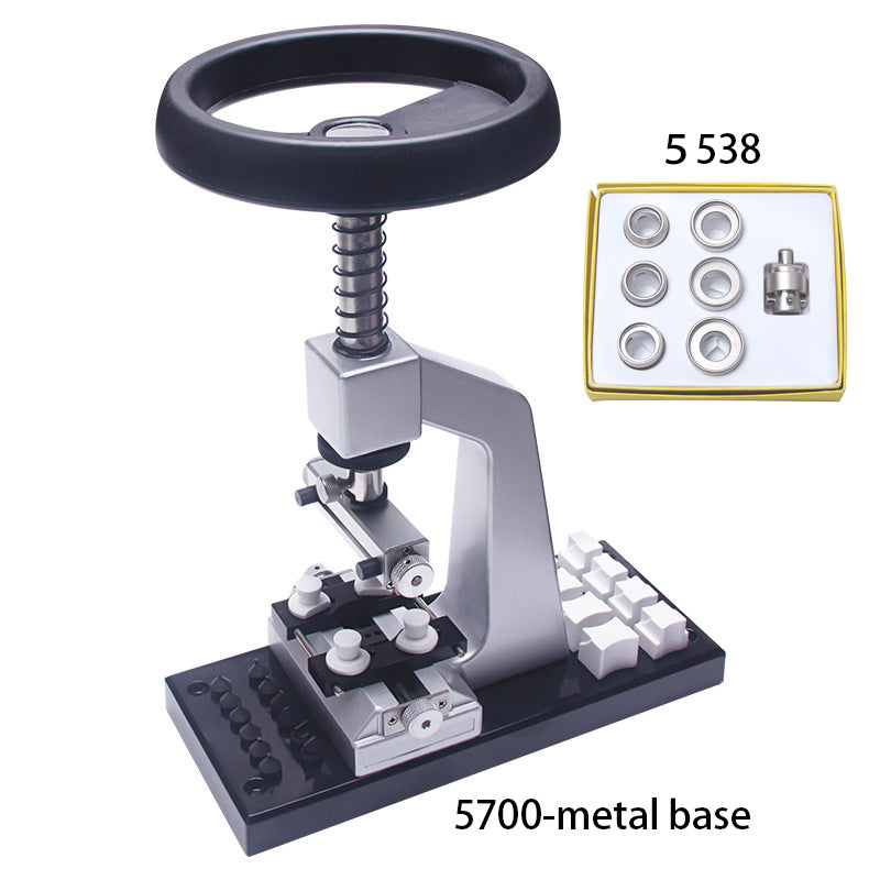 Screw Oyster Style Bench 5700 Watch Case Back Opener And Closer With Metal Base
