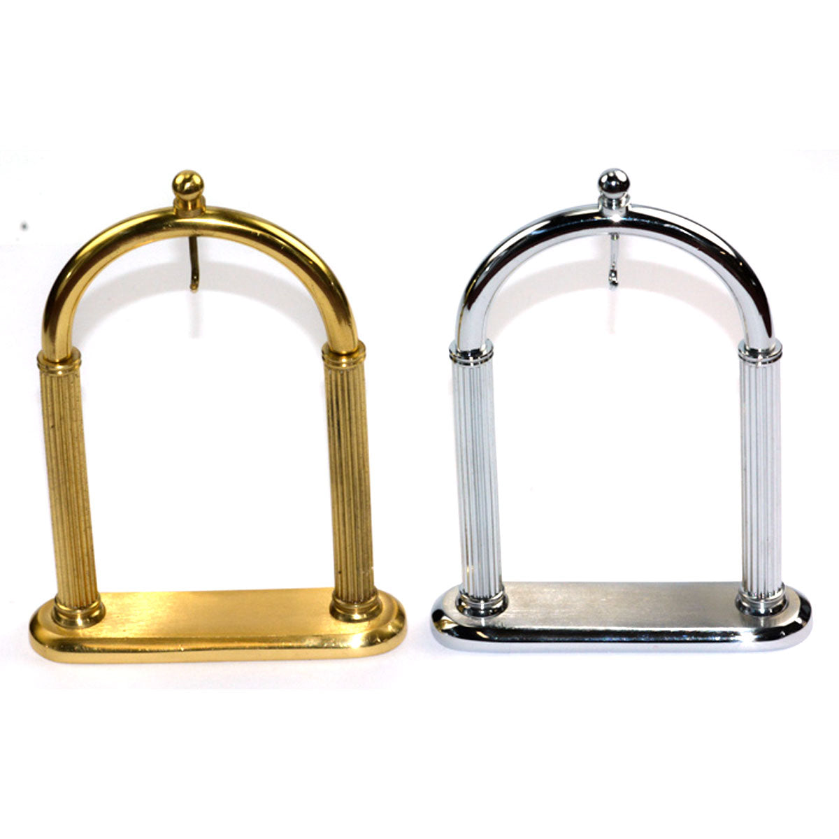 Pocketwatch arched display stand gold or silver holder case stands pocket watch