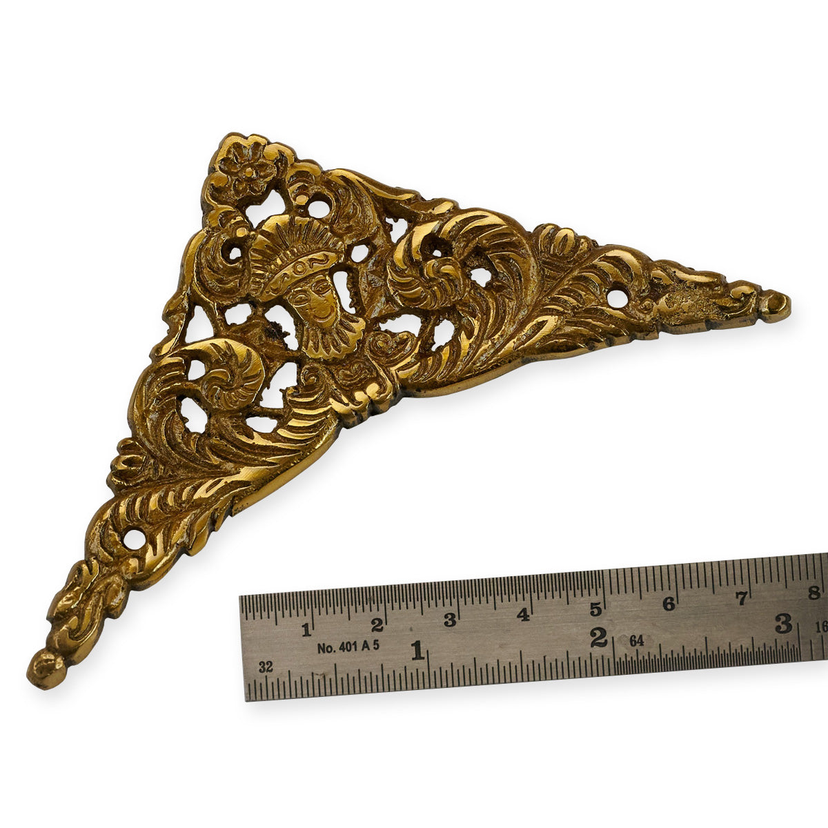 82mm Big Spandrel Clock Case Decor Corner Ornamental Brass Grandfather Cabinet