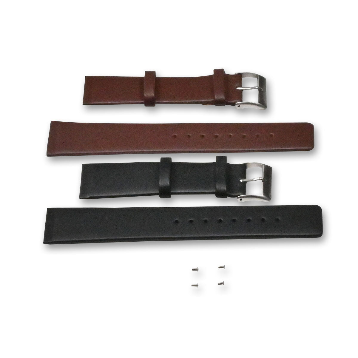 Genuine Leather Watch Strap For Skagen 22mm Screw On Black Brown Replacement