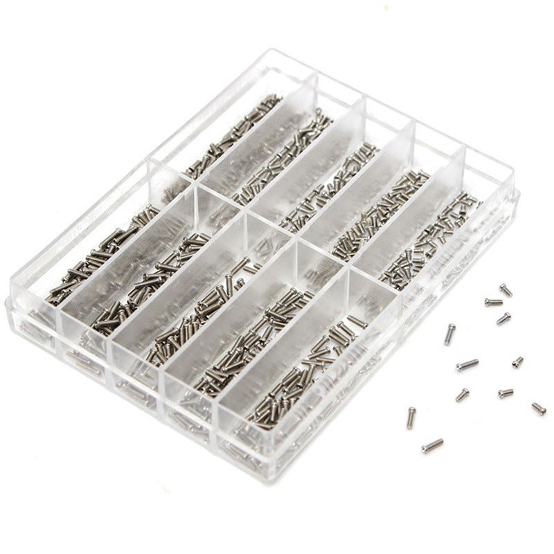500 Small Screw Assortment Kit Stainless Steel For Glasses Watch Phone 1.6mm-6mm