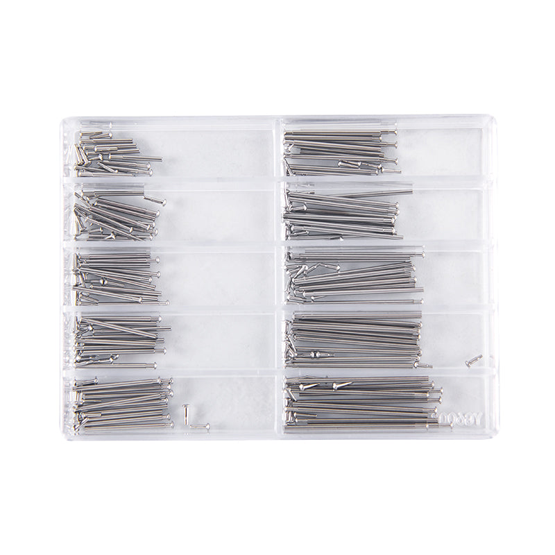 80x Tube friction pin pins clasps straps bracelets rivet ends 8mm-26mm 1mm thick