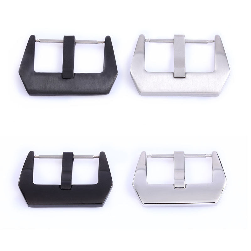 Steel Black Silver Watch Buckle For Panerai Pam polished brushed PVD 18mm - 26mm