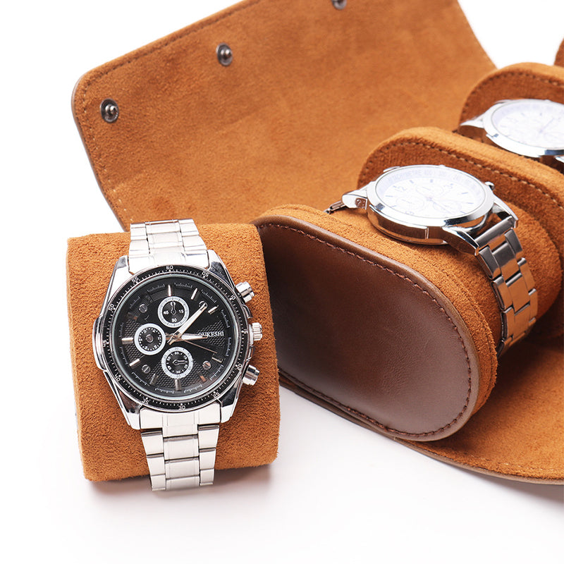 Watch Case Box Holder PU Leather Storage Organizer Jewelry Gift Box 1 2 3 Slot