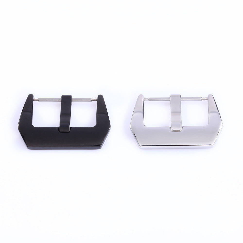 Steel Black Silver Watch Buckle For Panerai Pam polished brushed PVD 18mm - 26mm