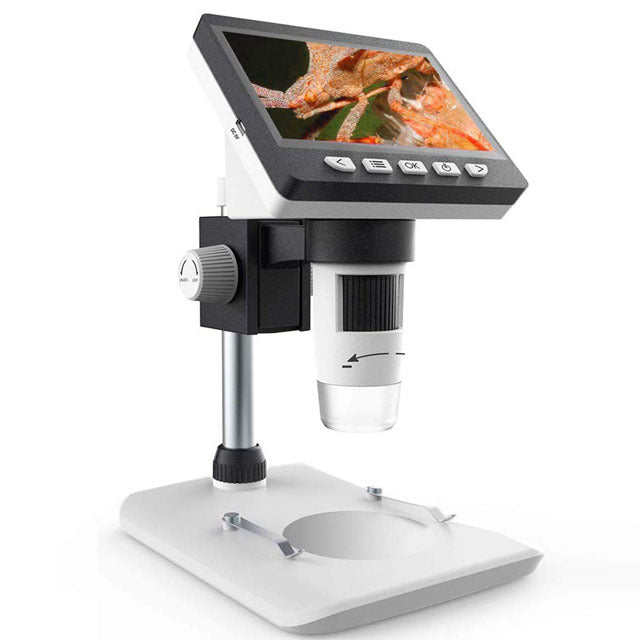 Digital Screen Microscope Digital Microscope LCD Display & PC Screen 1000x Magnification 2MP Wat ...