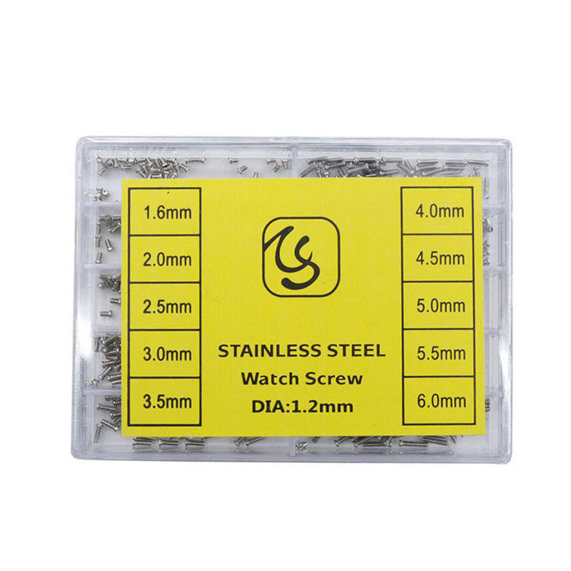 500 Small Screw Assortment Kit Stainless Steel For Glasses Watch Phone 1.6mm-6mm
