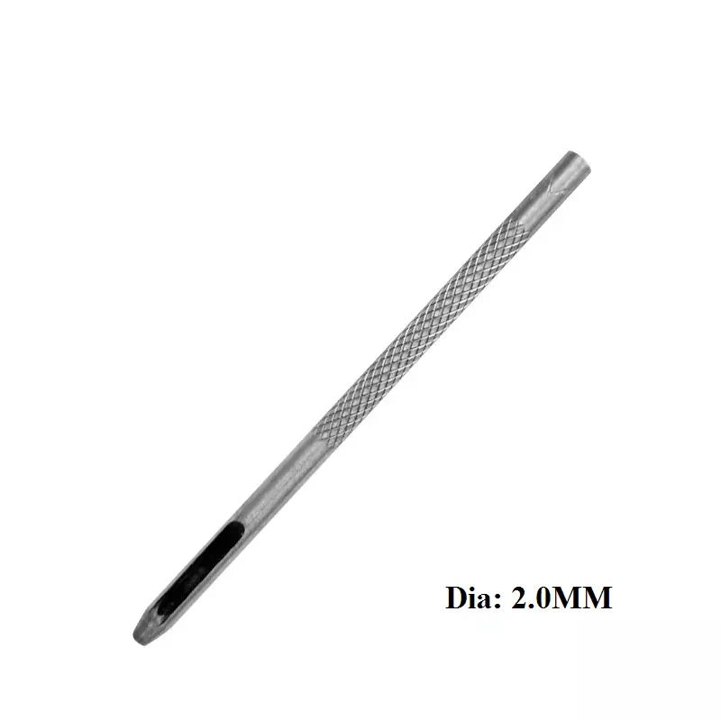 2mm Watch Strap Easy Hole Punch Leather Rubber Bands Hollow Punches Tool Craft