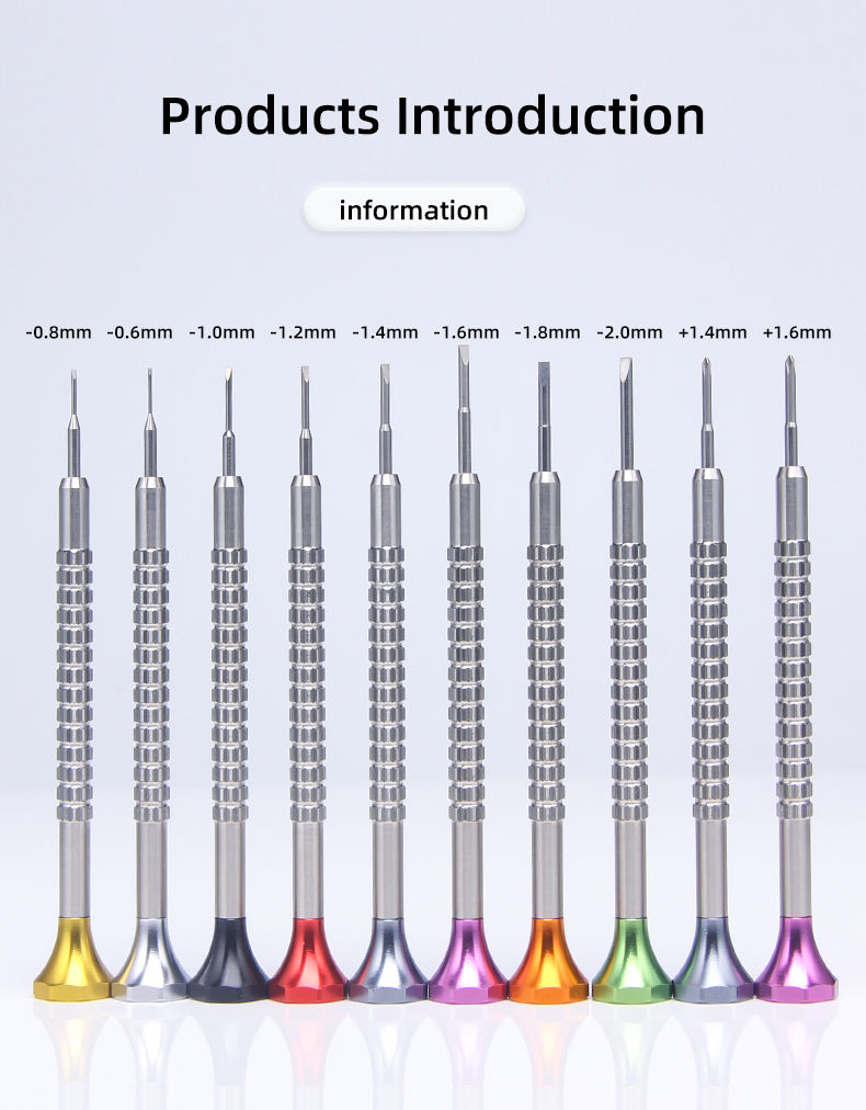 Professional Watchmakers Screwdrivers Set 9 & Base Watch Repair Hard Steel Tools