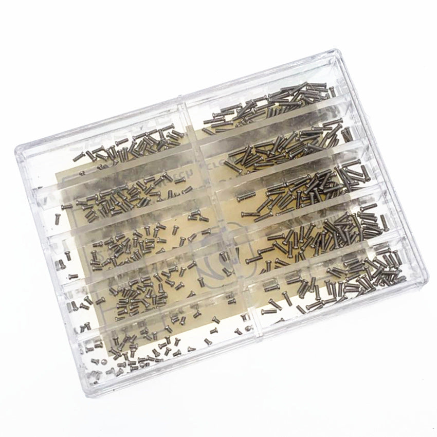 500 Small Screw Assortment Kit Stainless Steel For Glasses Watch Phone 1.6mm-6mm