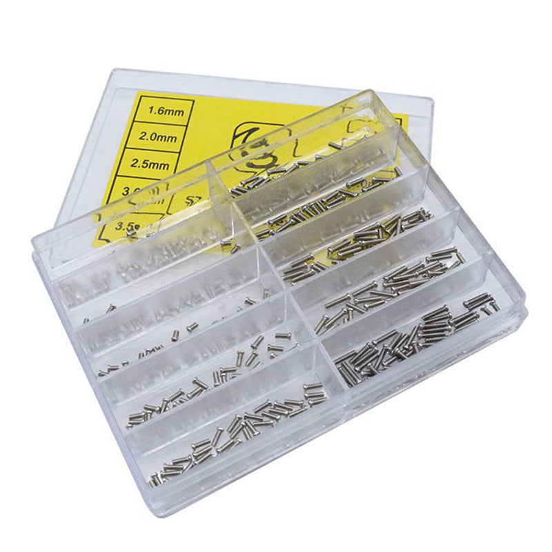 500 Small Screw Assortment Kit Stainless Steel For Glasses Watch Phone 1.6mm-6mm