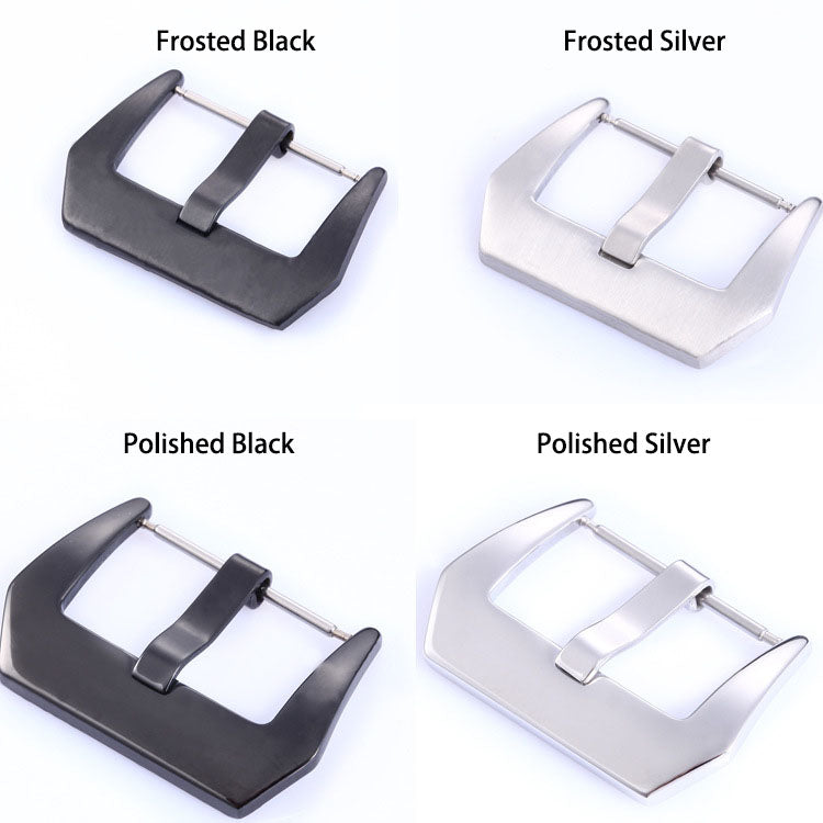 Steel Black Silver Watch Buckle For Panerai Pam polished brushed PVD 18mm - 26mm