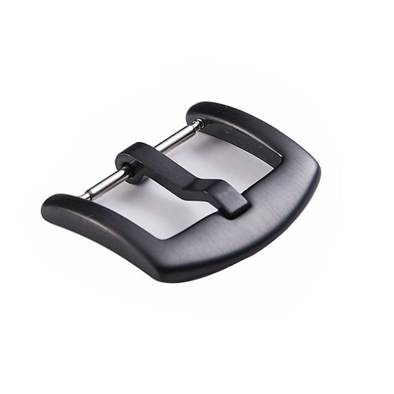 Watch Buckle Stainless Steel Clasp Strap Band Watches Spare Part 16mm/24mm Black