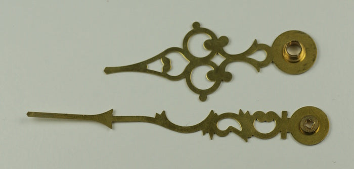 Clock hands serpentine Hermle colleted BRASS 103mm 72mm parts clockmakers repair