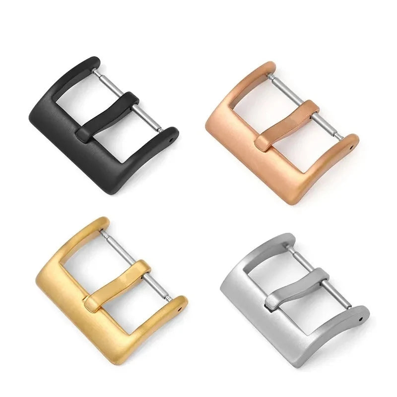 Steel Watch Strap Buckle Clasp Band Replacement Brushed 16mm 18mm 20mm 22mm New