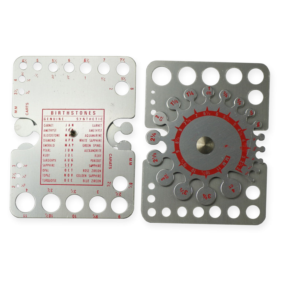 Gemologist jewellers Stone DIAMOND CARAT GAUGE Weight Sizing  gem gemstone size