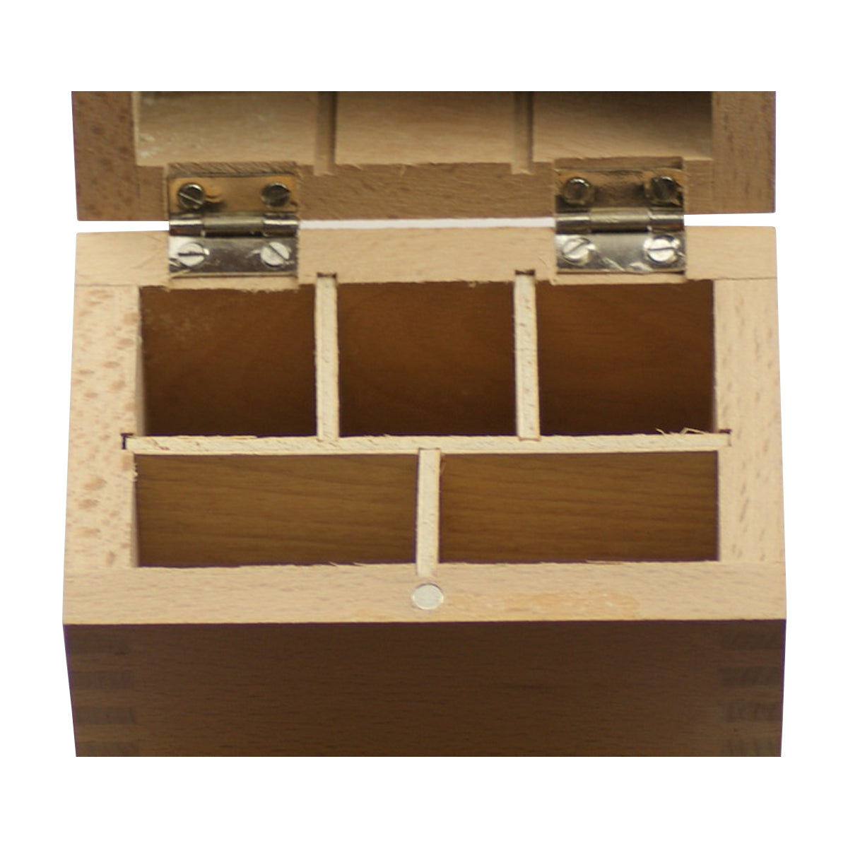 Wood box for acid bottles gold test kits store safe testing solution storage new