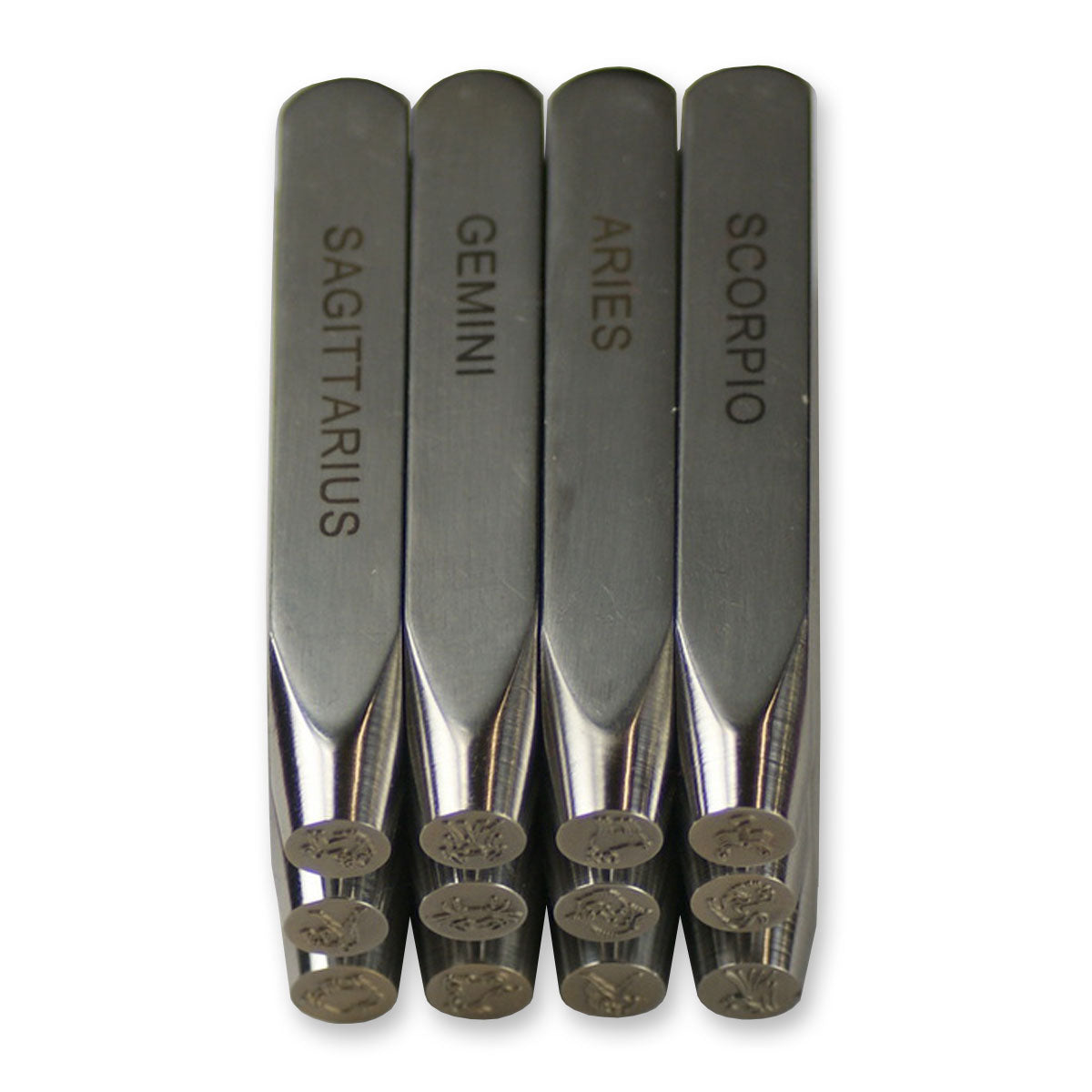 8mm Zodiac star sign punches tools Jewellery customise craft metal punch stamps