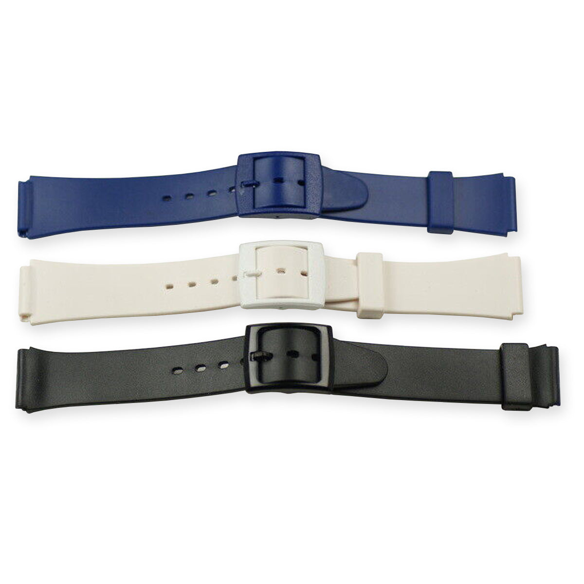 Rubber resin BRIGHT COLOURED value watch straps red pink yellow blue white black