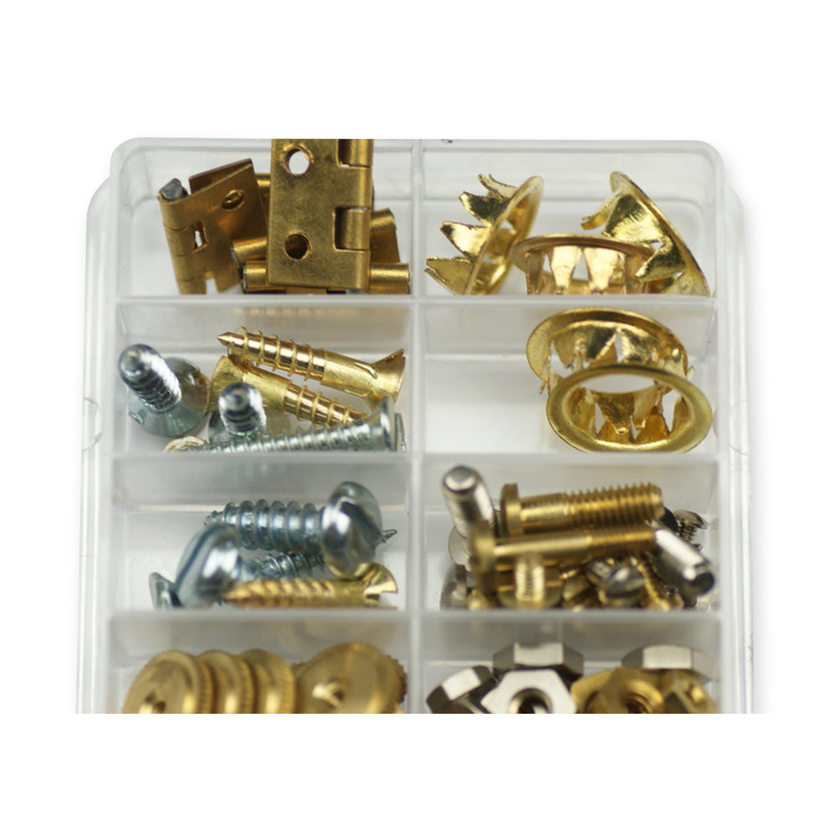 Clock repair kit parts, grommets screws fixing nuts washers hinges clockmakers