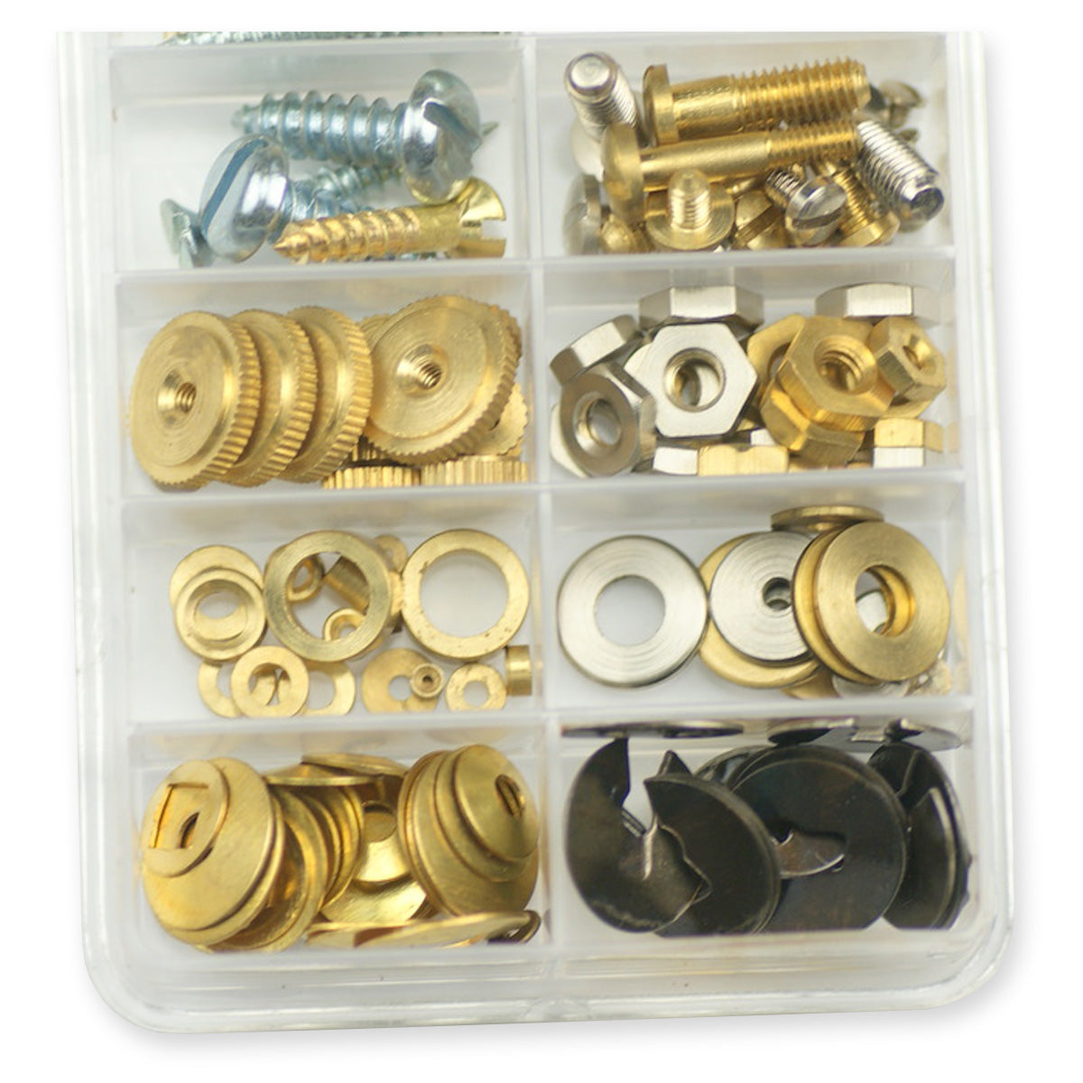 Clock repair kit parts, grommets screws fixing nuts washers hinges clockmakers
