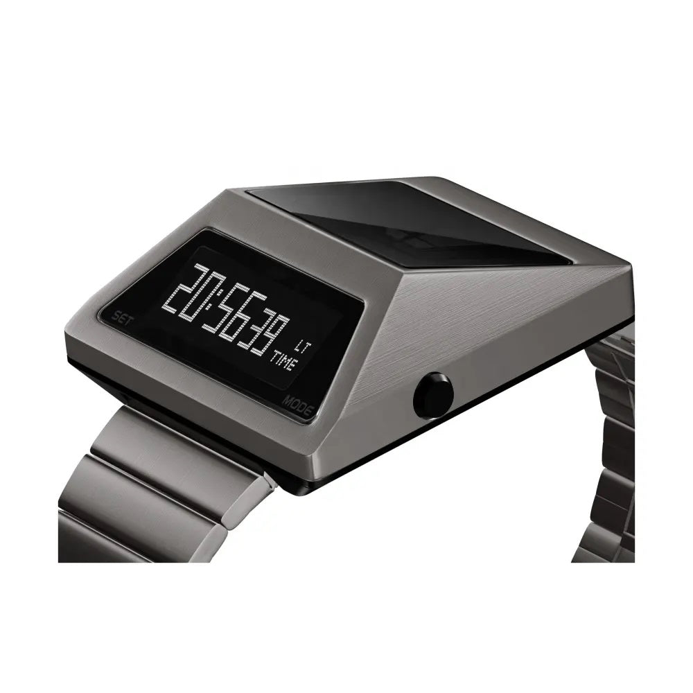 Cyber Mens Watch Retro Like Vintage 70's 80's LED Space Steampunk SOLAR CHARGED