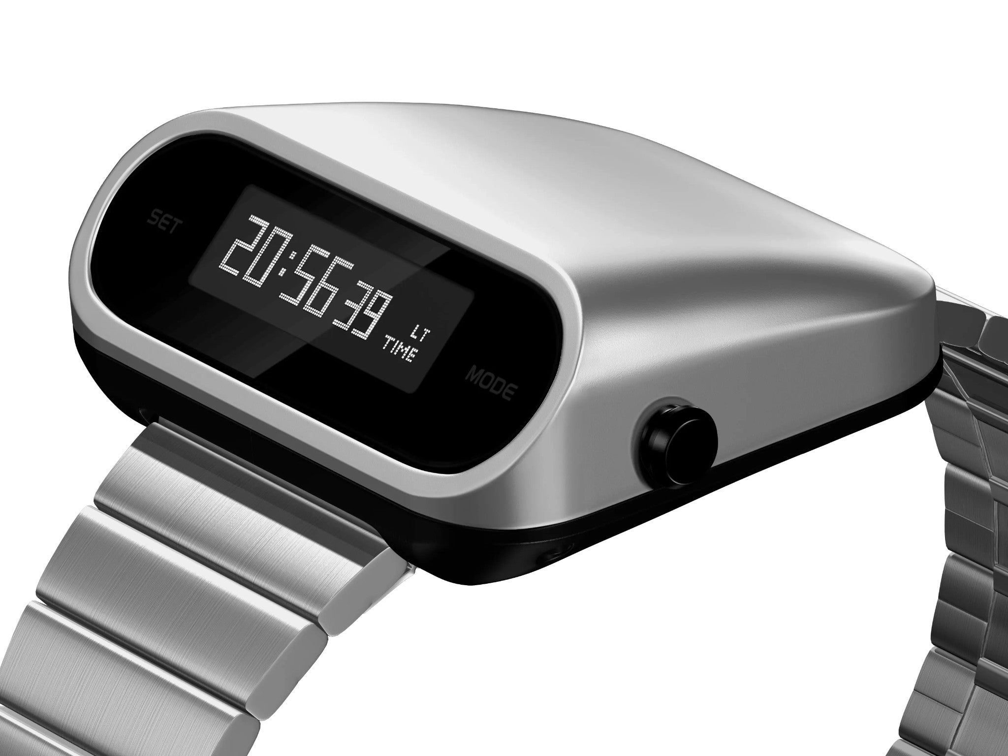 Mens Watch Cyber Retro Like Vintage 70's 80's LED Space Steampunk Tank Computron