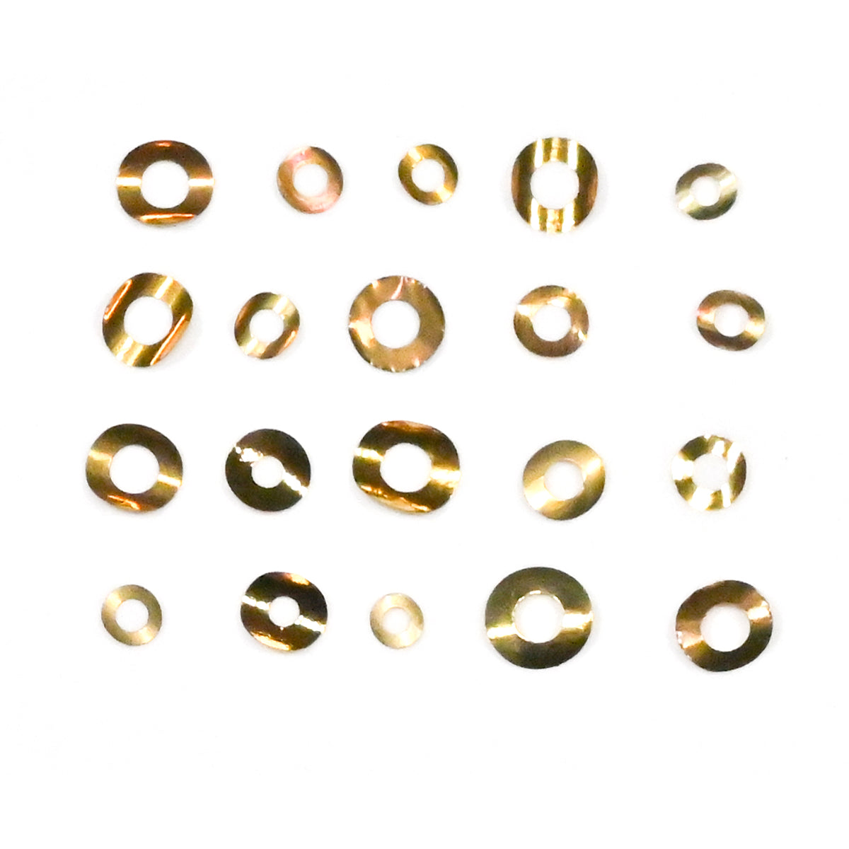 20x Pocketwatch Dial Washers Hour Wheel Watch Parts Watchmakers Assorted Brass