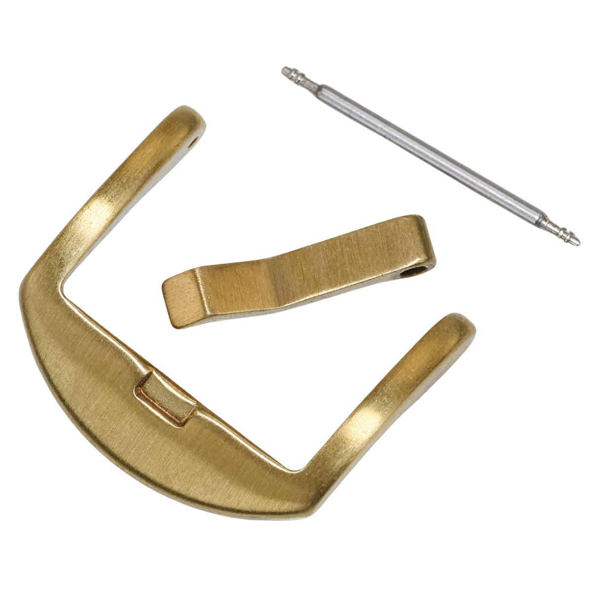 SOLID BRONZE Curved Watch Strap Buckle Spring Bars Clasp 18mm 20mm 22mm 24mm NEW