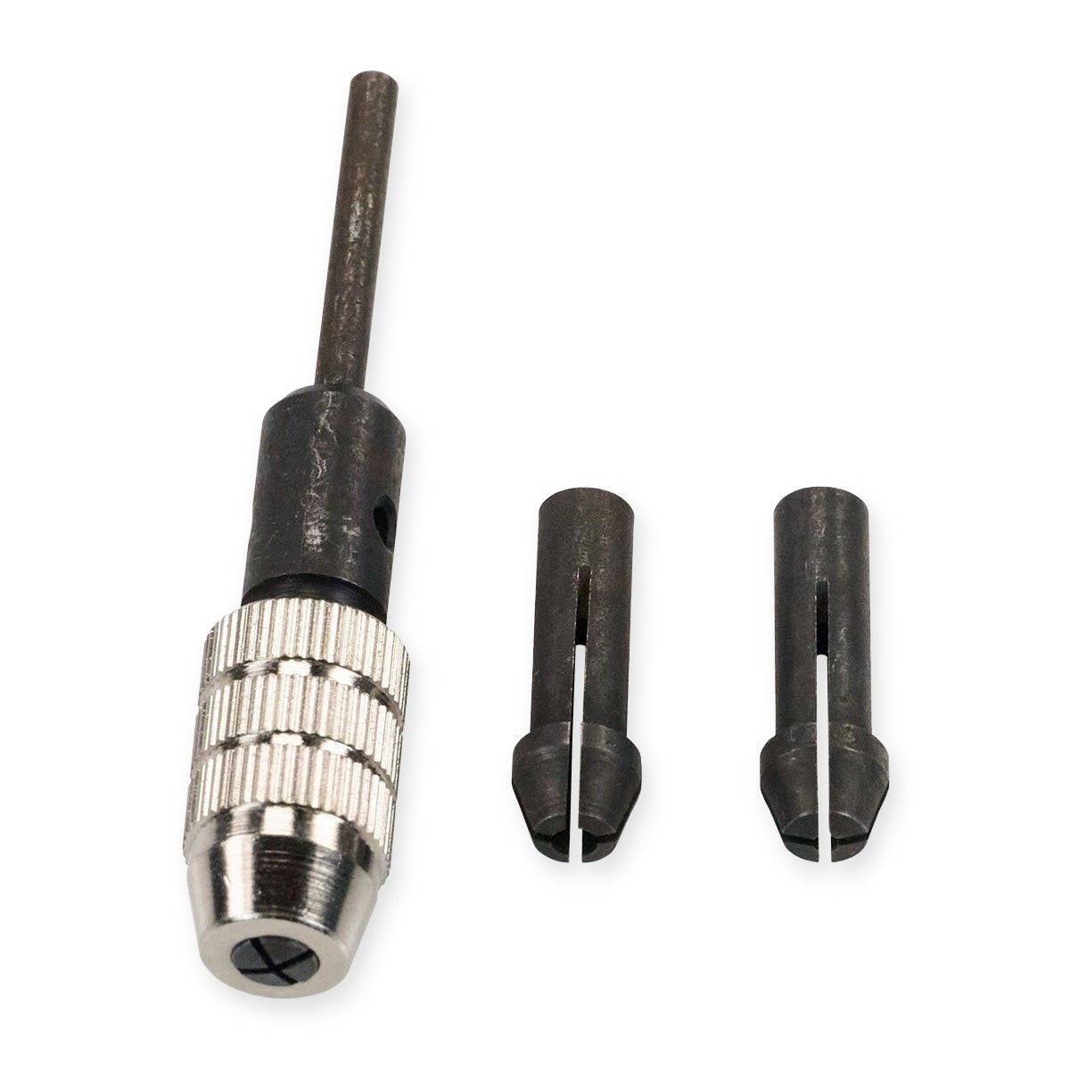 Micro small pin chuck vice HOLDS VERY TINY DRILLS + BURRS tools 3 collets 0-2.5m