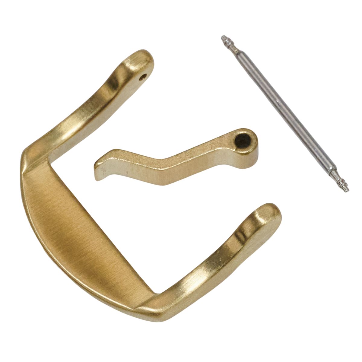 SOLID BRONZE Curved Watch Strap Buckle Spring Bars Clasp 18mm 20mm 22mm 24mm NEW