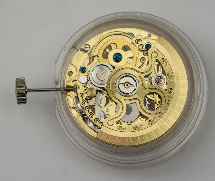 Automatic Seagull Skeleton gold mechanical watch movement HZ2189G  gold colour