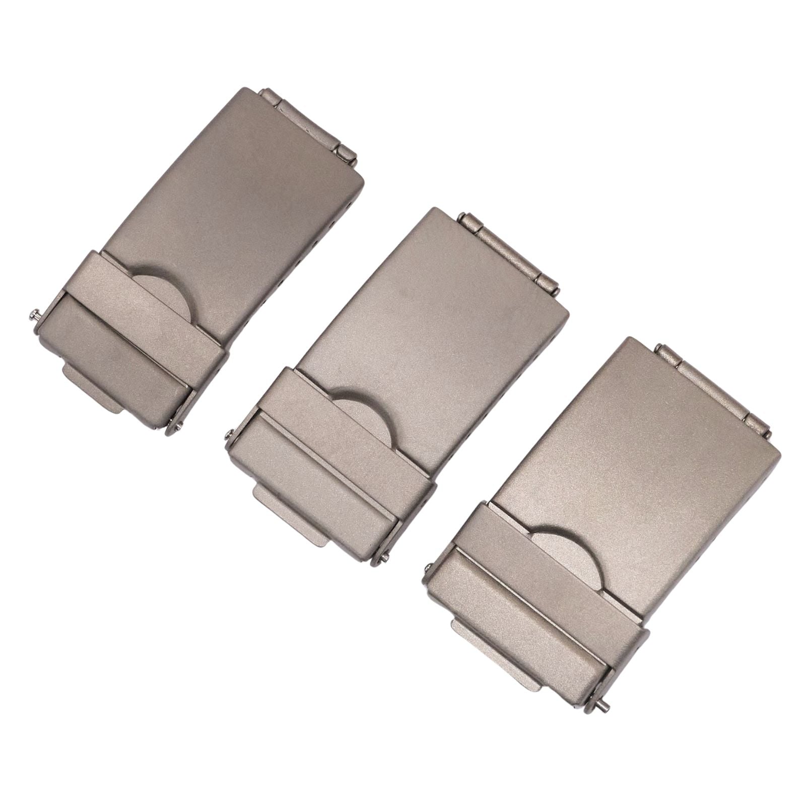 Mens Titanium Buckle Safety Clasp Metal Band 16mm 18mm 20mm Strap Bracelet New