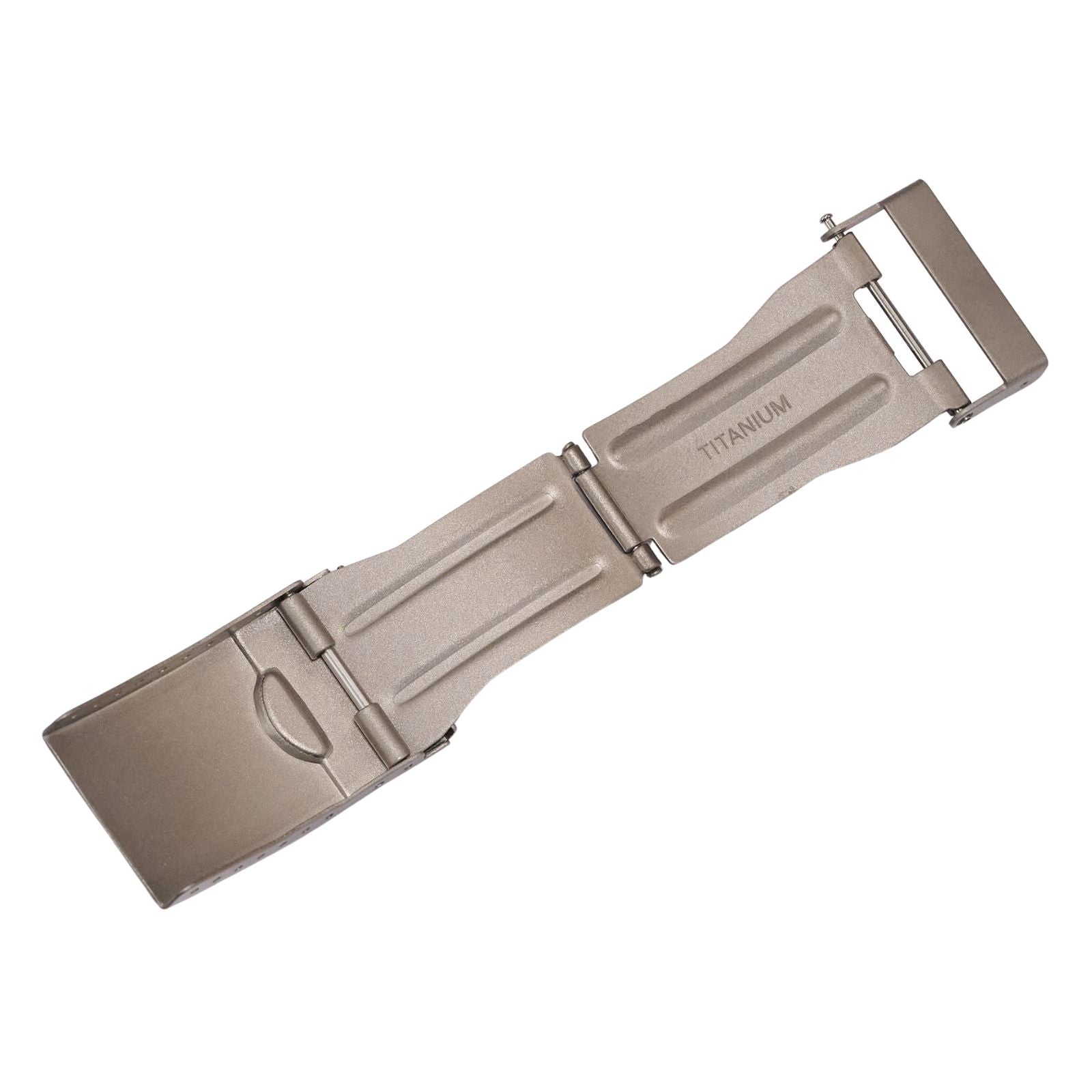 Mens Titanium Buckle Safety Clasp Metal Band 16mm 18mm 20mm Strap Bracelet New