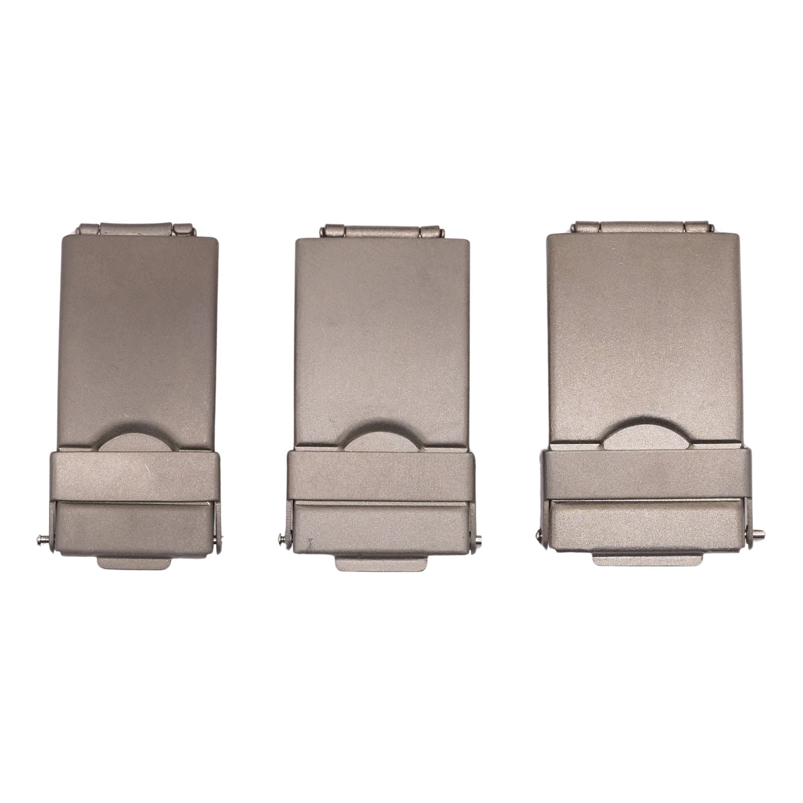 Mens Titanium Buckle Safety Clasp Metal Band 16mm 18mm 20mm Strap Bracelet New